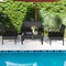 Costway 8 PCS Outdoor Patio Rattan Furniture Set Cushioned Sofa Coffee Table Garden Deck Gray/Black